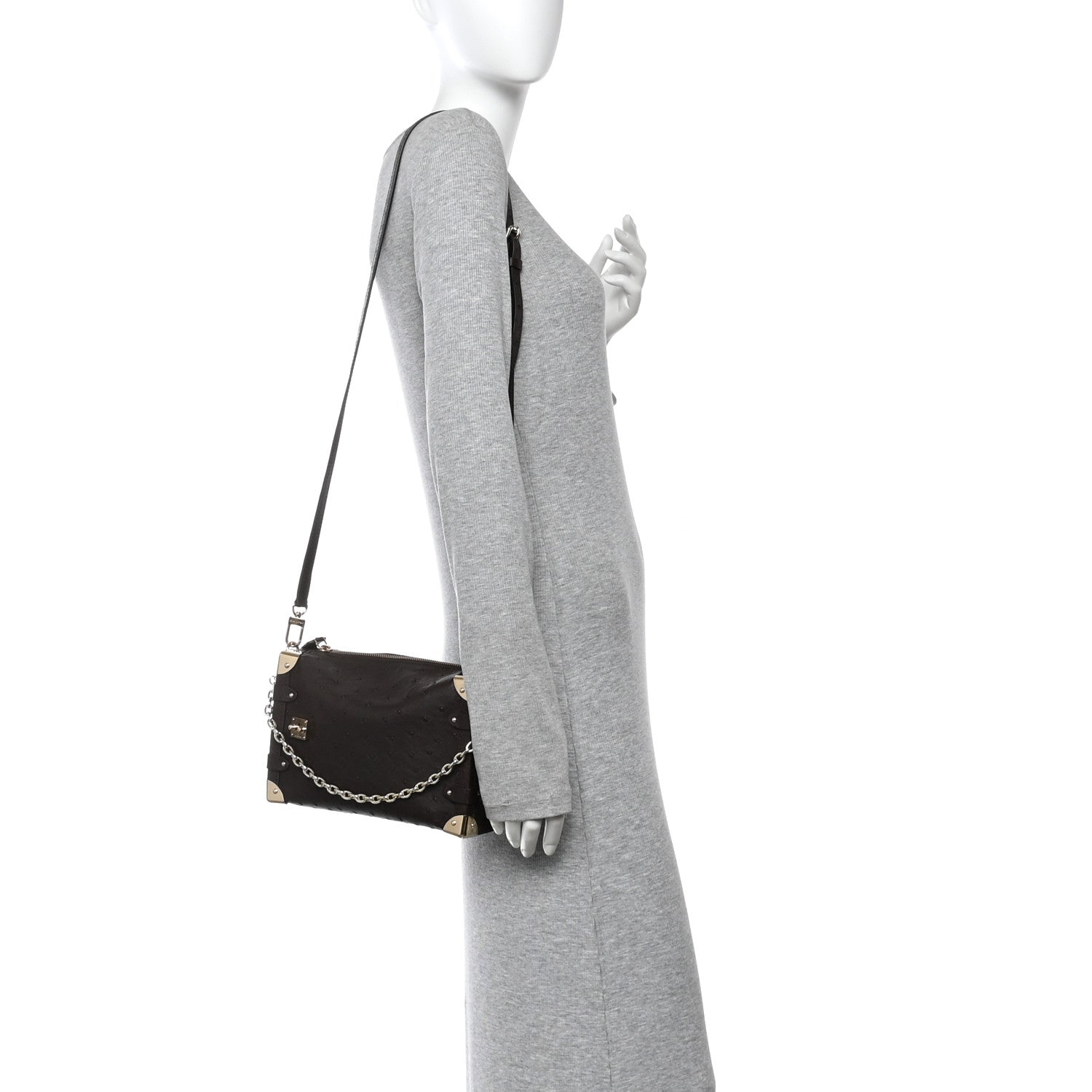 Louis Vuitton Ostrich Side Trunk MM Marron 1883089 – FASHIONPHILE