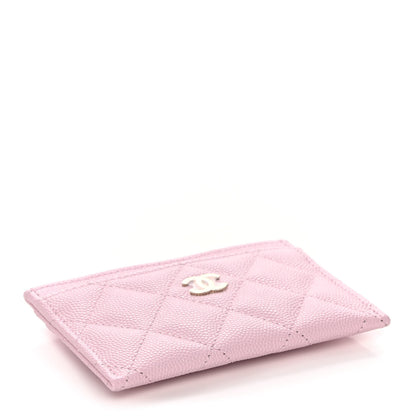 Chanel Caviar Quilted Card Holder Light Pink 4 of 9