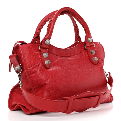 Balenciaga Agneau Giant 21 Silver Hardware City Rouge Coquelicot 3 of 14
