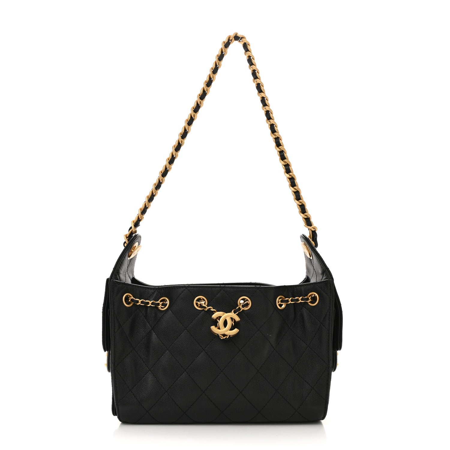 Chanel Caviar Quilted Mini Chanel 25 Handbag Black 1 of 15