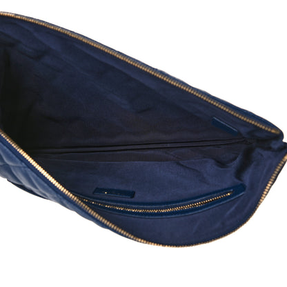 Chanel Caviar Quilted Large Cosmetic Case Navy 5 of 8