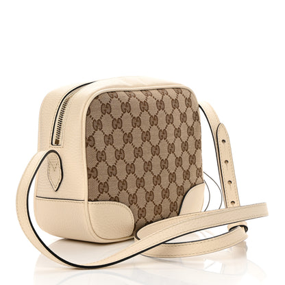 Gucci Monogram Dollar Calfskin Mini Bree Messenger Bag Beige Ebony Avoire 3 of 10