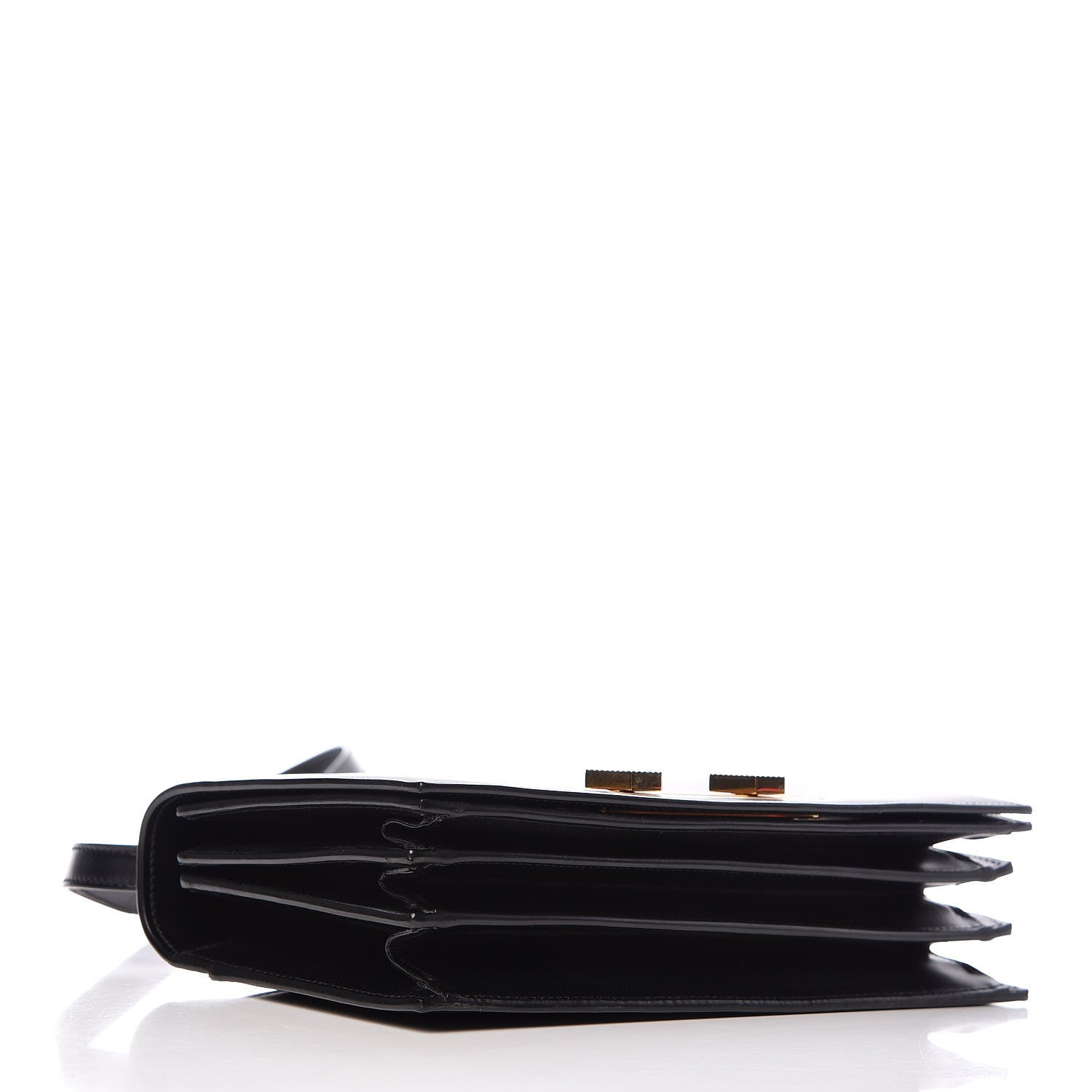 Saint Laurent Smooth Calfskin Medium Domino Shoulder Bag Black 4 of 9