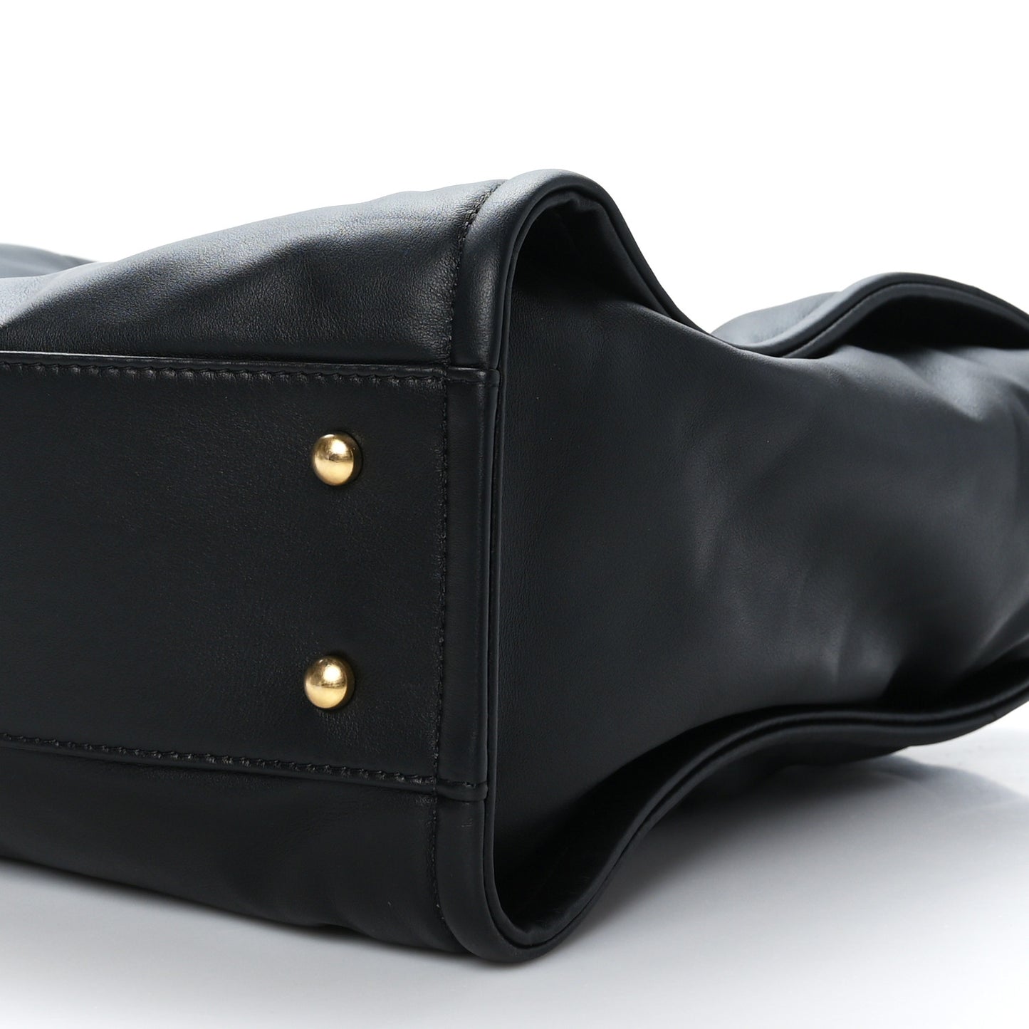 Calfskin Small Deauville Tote Black