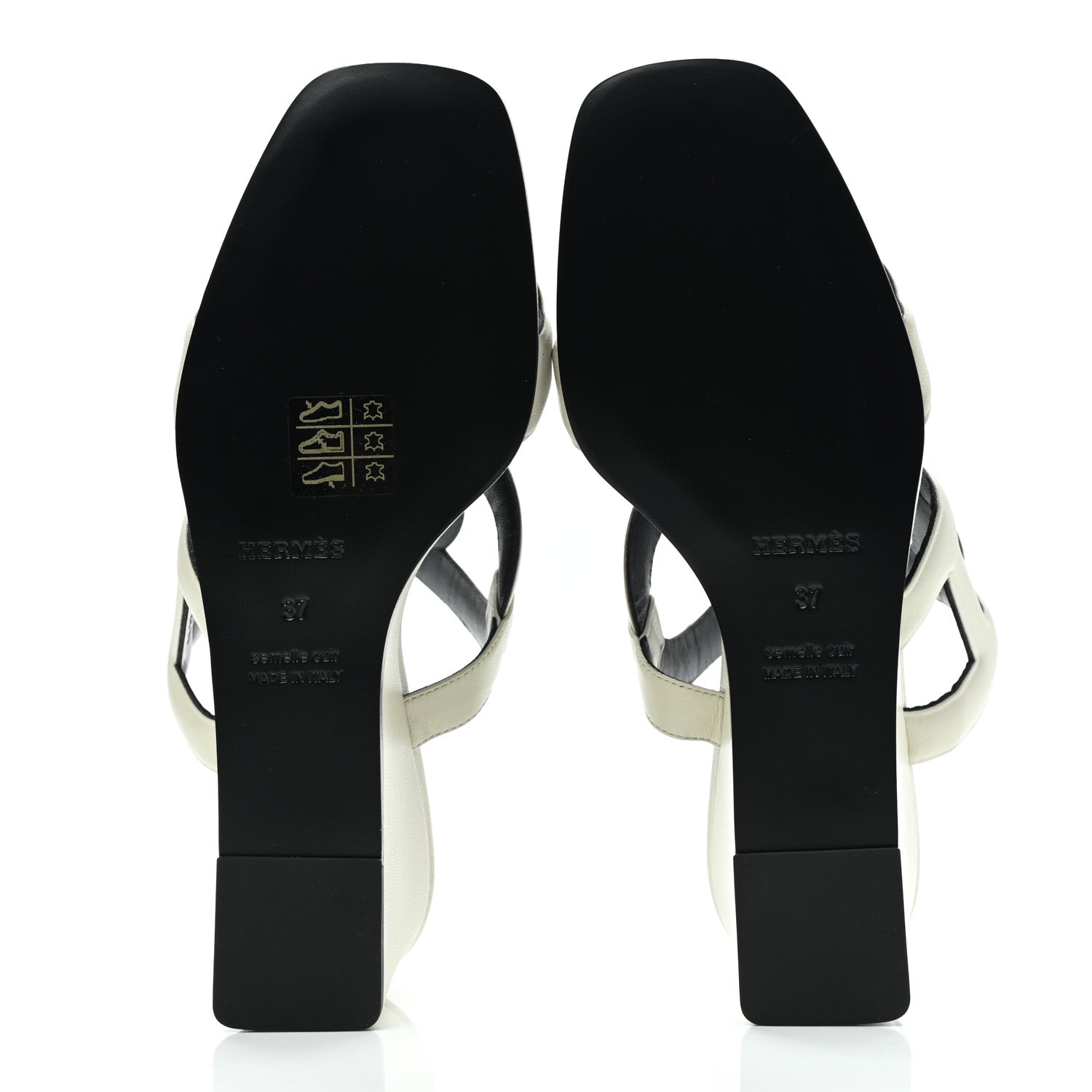 Hermes Nappa Figari 55 Sandals 37 Beige Glaise 5 of 9