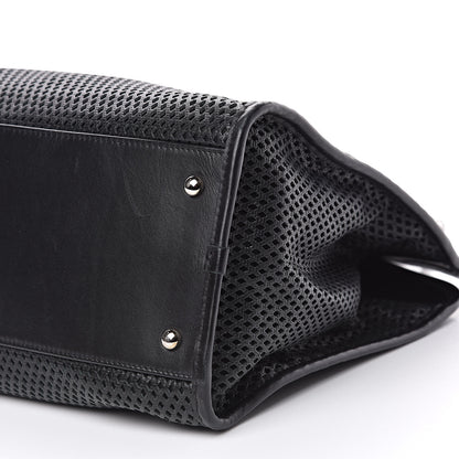 Chanel Calfskin Perforated Up In The Air Tote Black 12 of 13
