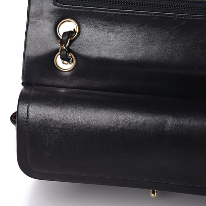 Chanel Lambskin Quilted Medium Double Flap Black 12 of 16