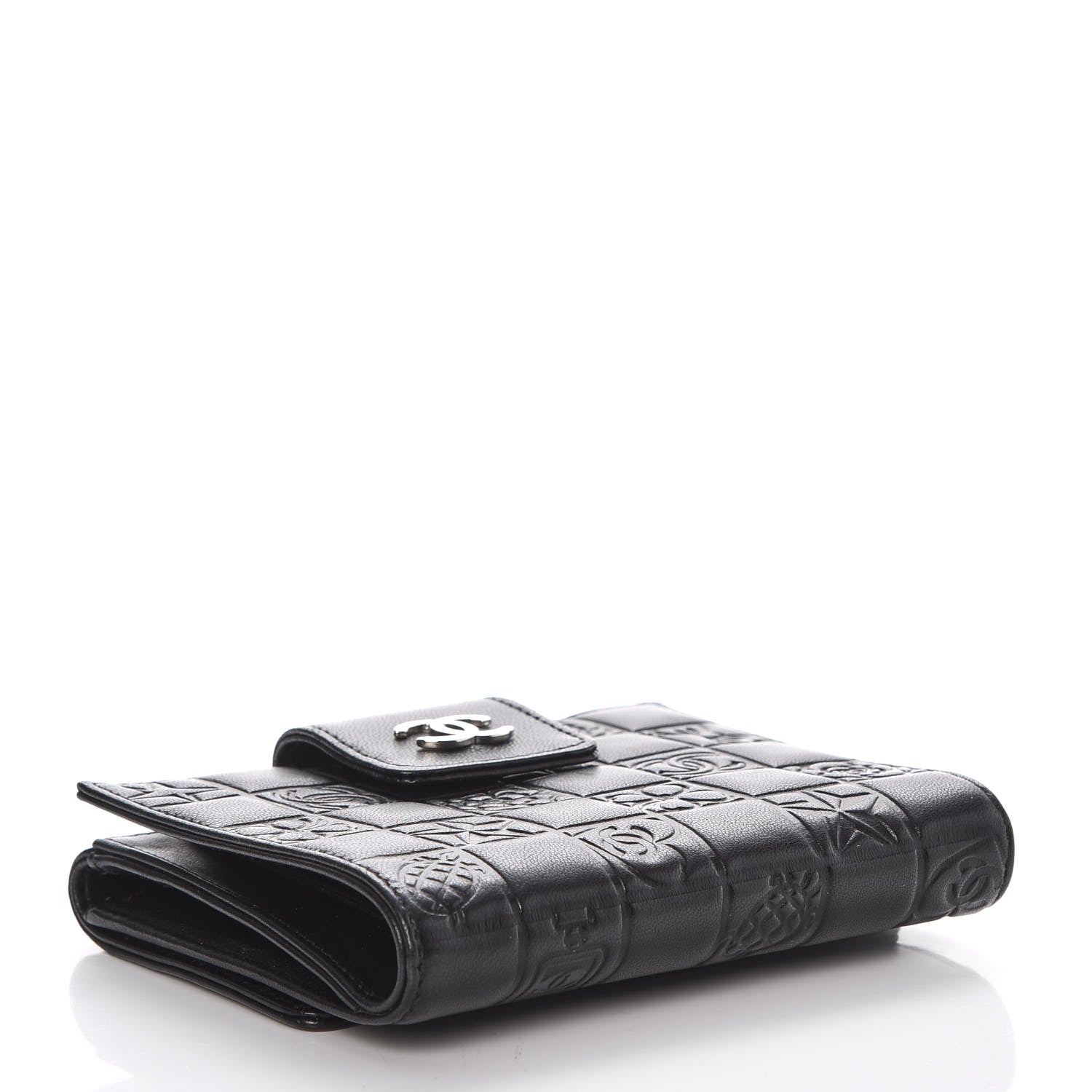 Chanel Lambskin Precious Symbols French Wallet Black 4 of 10
