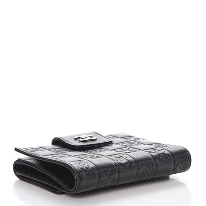 Chanel Lambskin Precious Symbols French Wallet Black 4 of 10