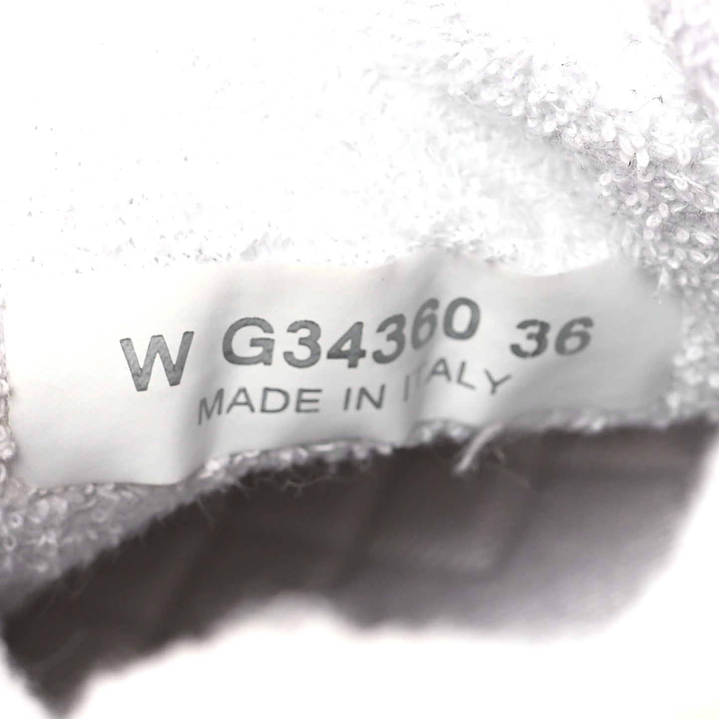 Suede Calfskin Fabric CC Sneakers 36 White