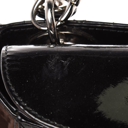 Christian Dior Patent Cannage Mini Lady Dior Black 9 of 11