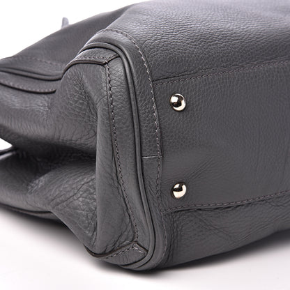 Gucci Pebbled Calfskin Medium Bella Tote Grey 7 of 12