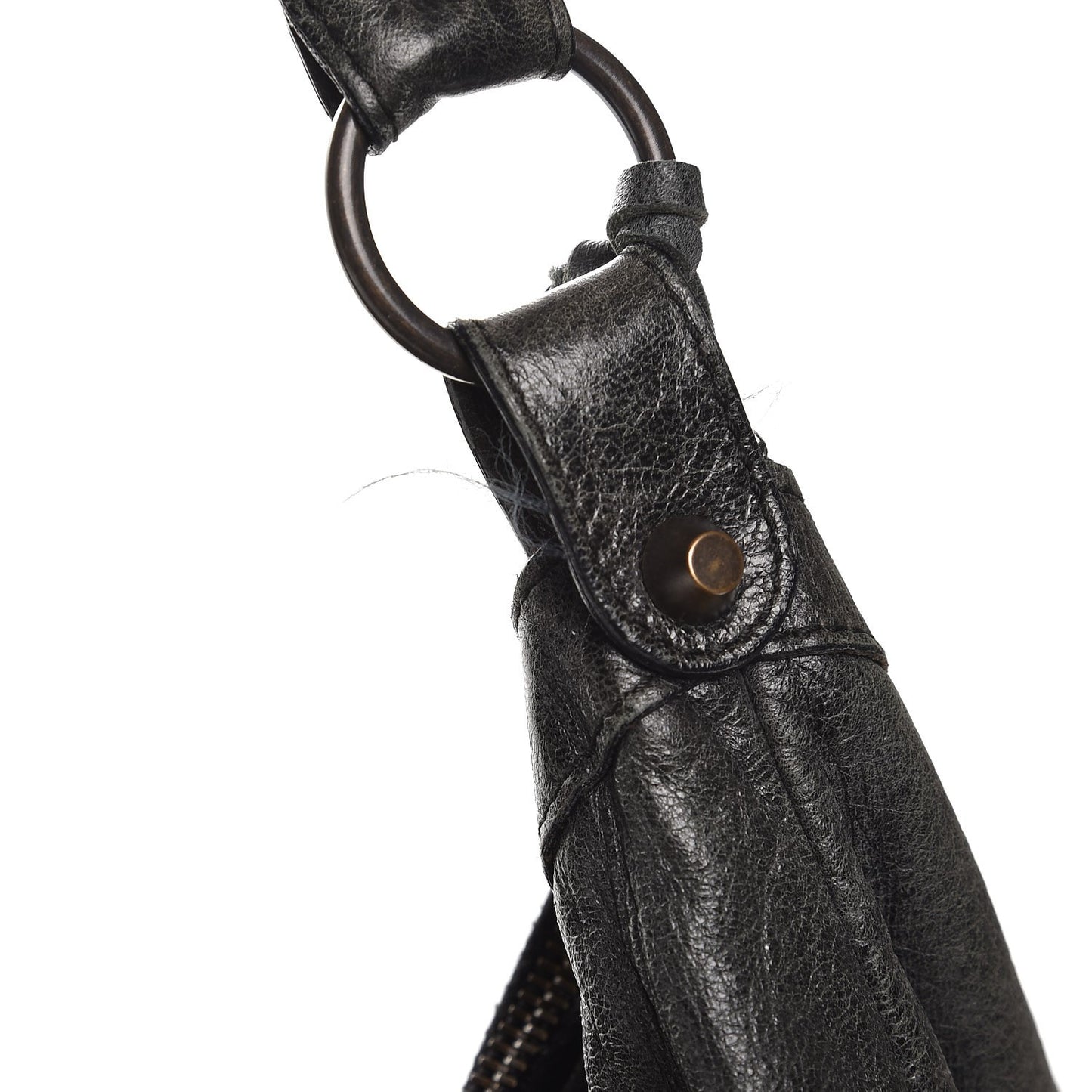 Agneau Classic Hardware Day Hobo Black