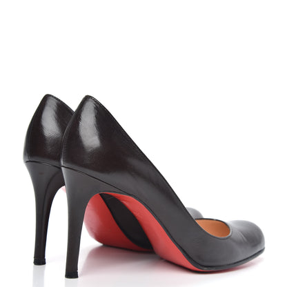 Christian Louboutin Shiny Nappa Simple 85 Pumps 36.5 Brown 4 of 12