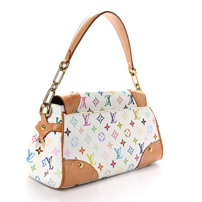 Louis Vuitton Monogram Multicolor Beverly MM White 3 of 9