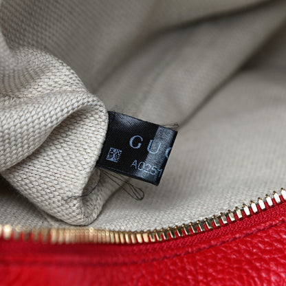 Gucci Pebbled Calfskin Small Soho Disco Bag Tabasco Red 8 of 11