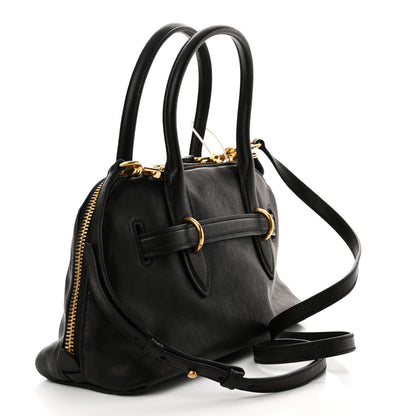 Miu Miu Nappa Aviator Regular Aventure Bag Black 3 of 10