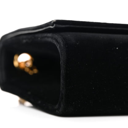Saint Laurent Velvet Medium Monogram Kate Tassel Shoulder Bag Black 8 of 11