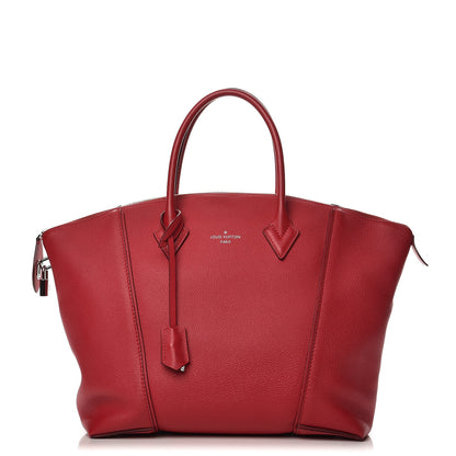 Louis Vuitton Veau Cachemire Soft Lockit MM Framboise 1 of 9