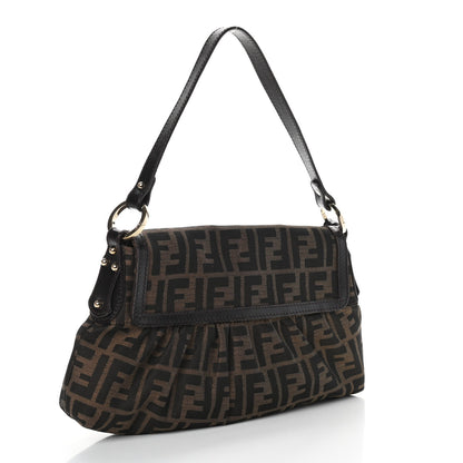 Fendi Zucca Small Chef Shoulder Bag Tobacco 3 of 10