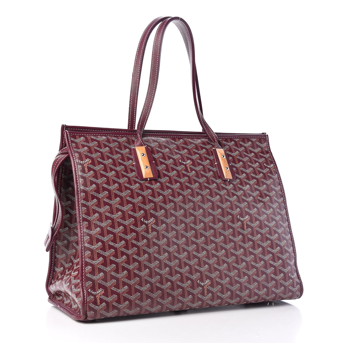 Goyardine Marquises Tote Burgundy