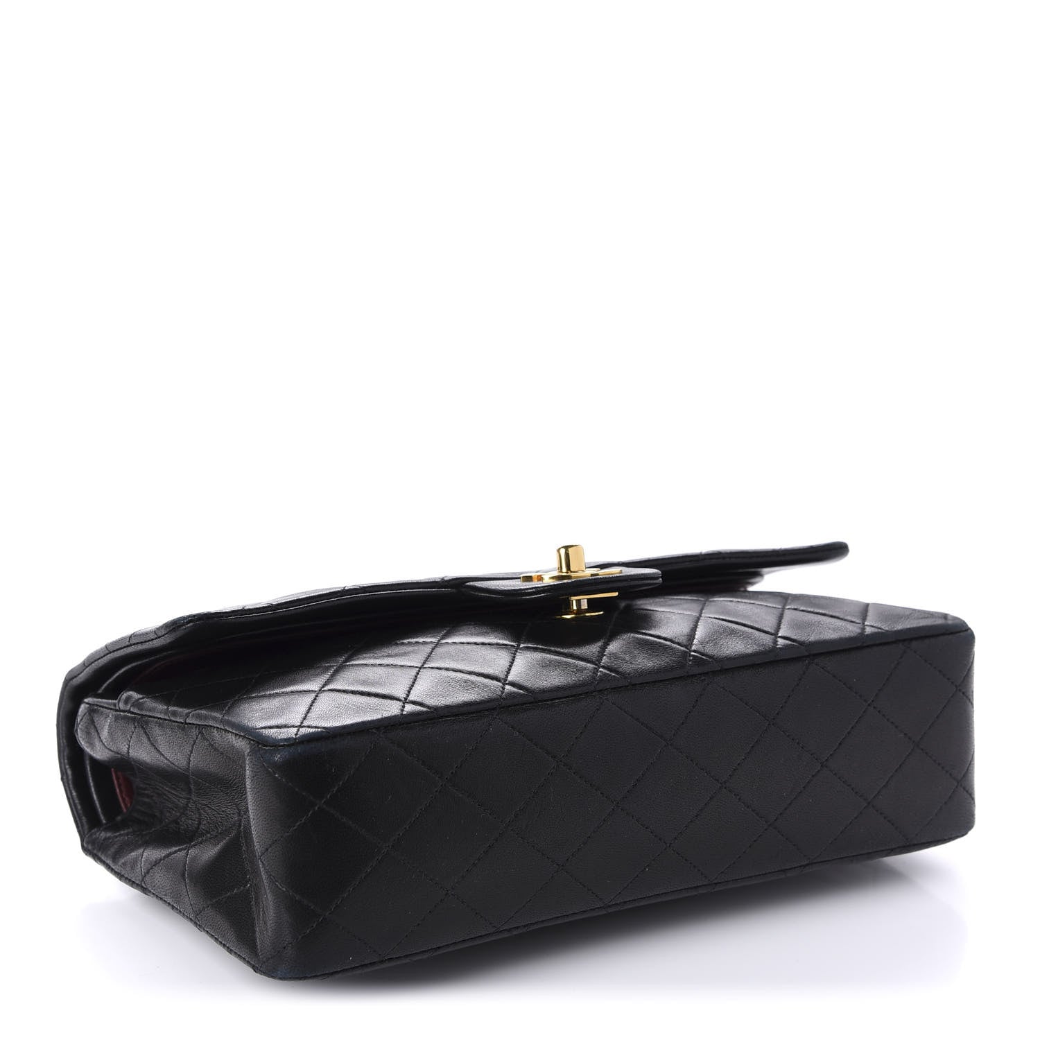 Chanel Lambskin Quilted Medium Double Flap Black 4 of 11