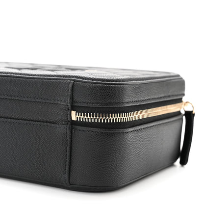Chanel Caviar Quilted Medium CC Filigree Vanity Case Black 10 of 10