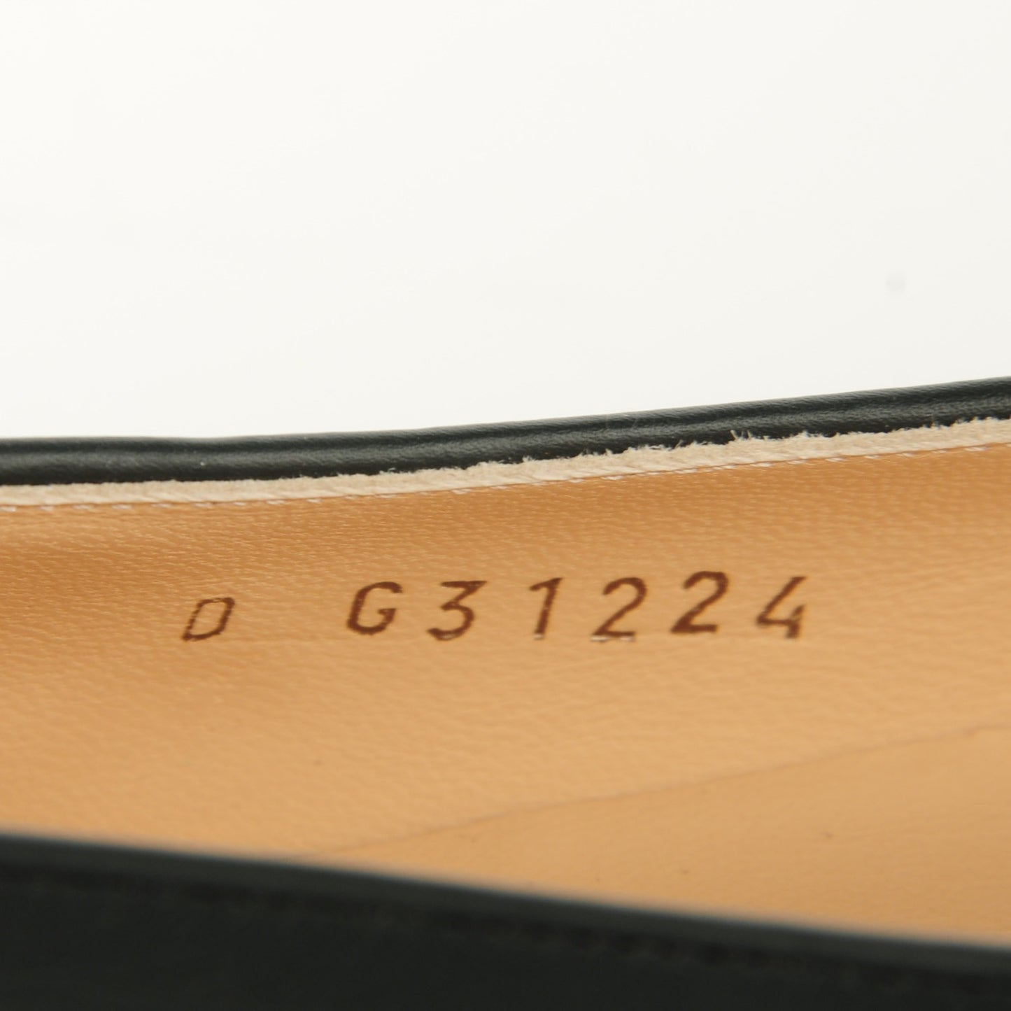 Calfskin Camellia Bead Ballerina Flats 36.5 Grey Black
