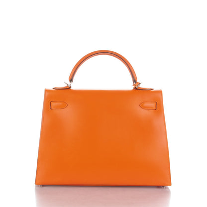 Hermes Box Kelly Sellier 32 Orange 4 of 28