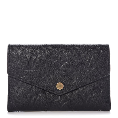 Louis Vuitton Empreinte Compact Curieuse Wallet Black 1 of 8