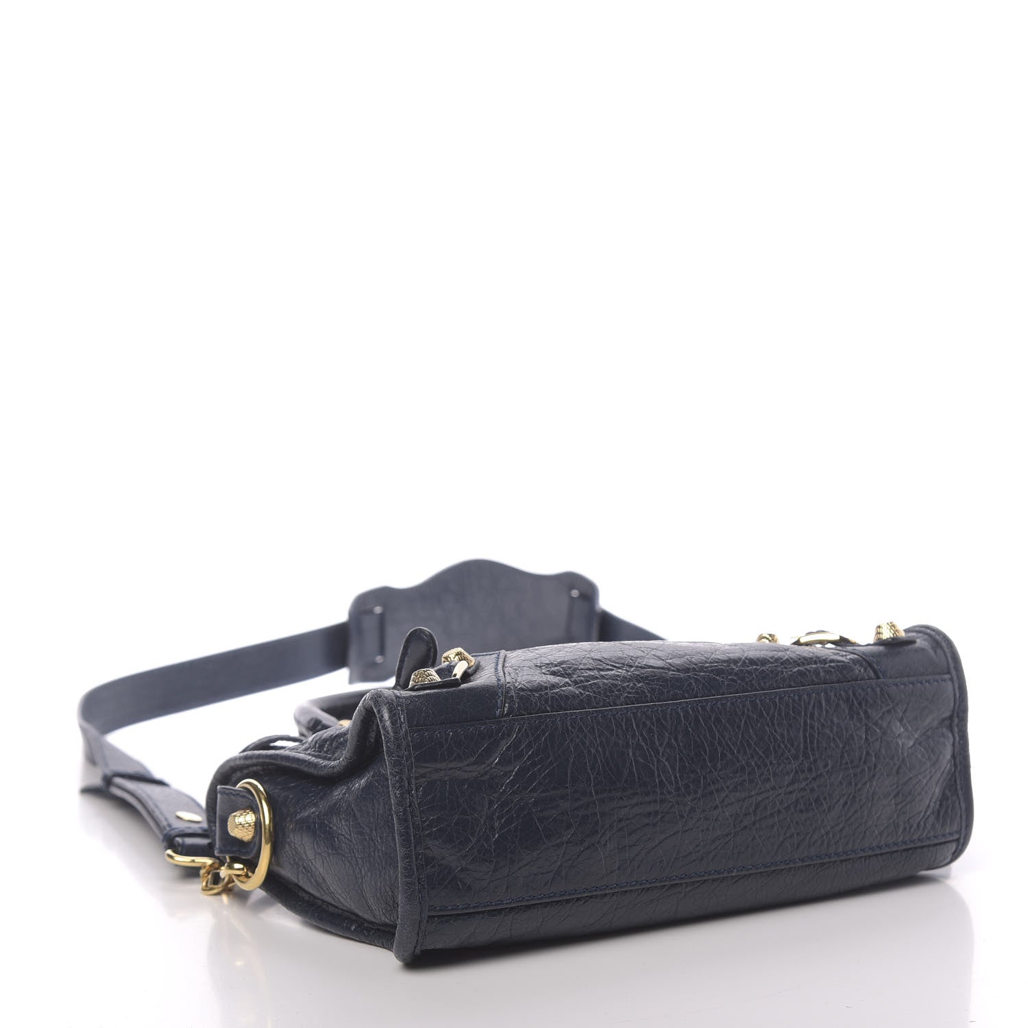Balenciaga Agneau Giant 12 Gold Hardware Mini City Bleu Obscur 3 of 9