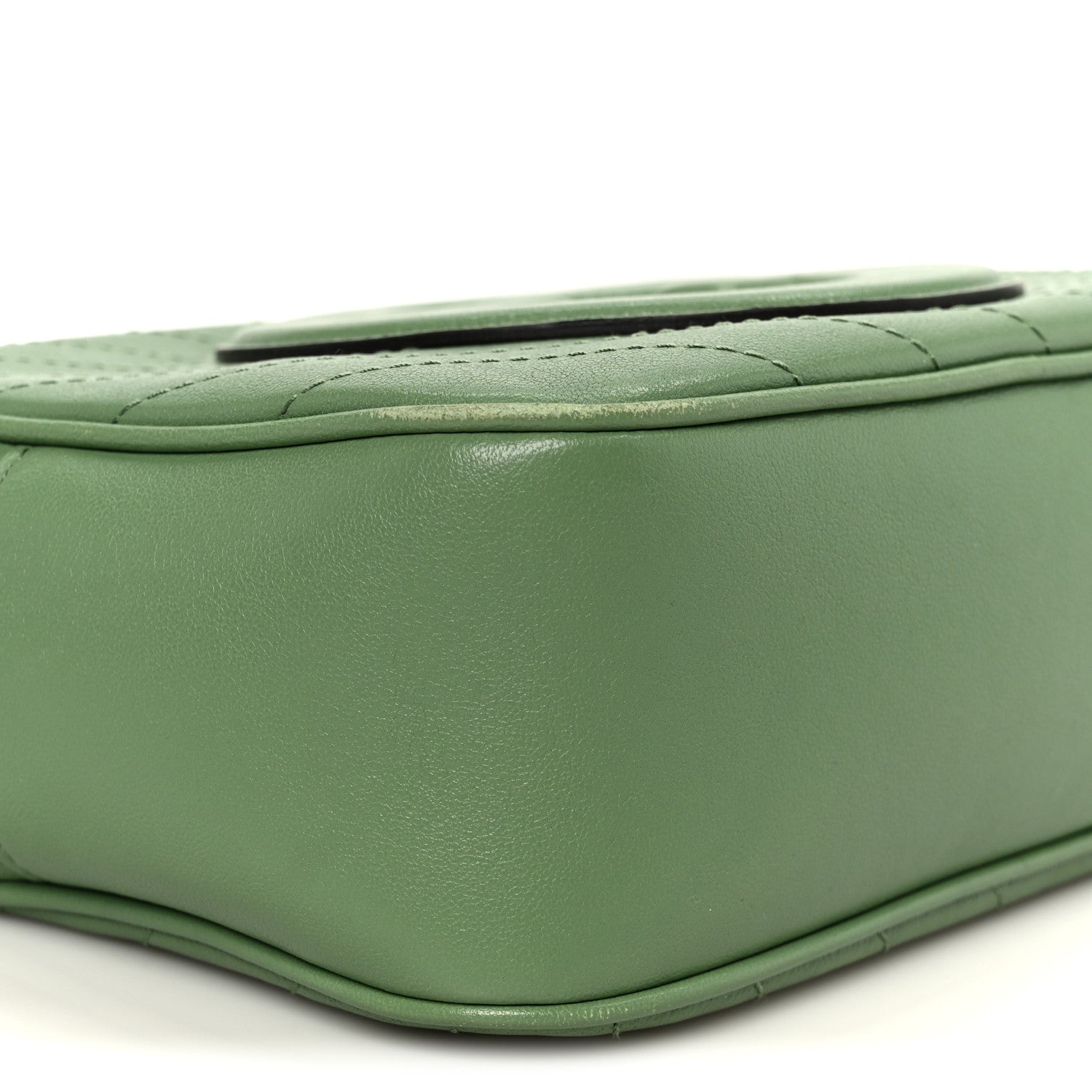 Gucci Sakai Be Green Calfskin Diagonal Stitched Small Blondie Shoulder Bag Light Green 9 of 10