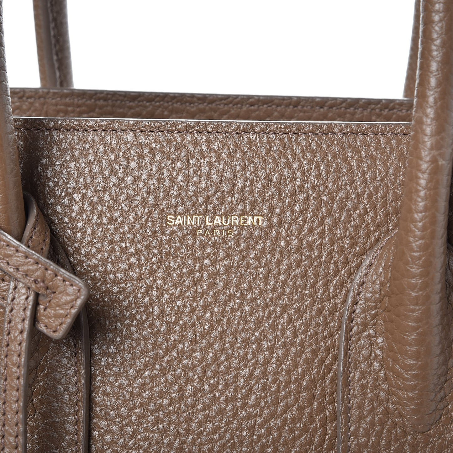 Grained Calfskin Small Sac De Jour Taupe