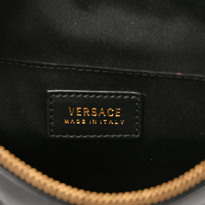 Versace Calfskin Quilted Large Tribute Icon Crossbody Pouch Black 6 of 9