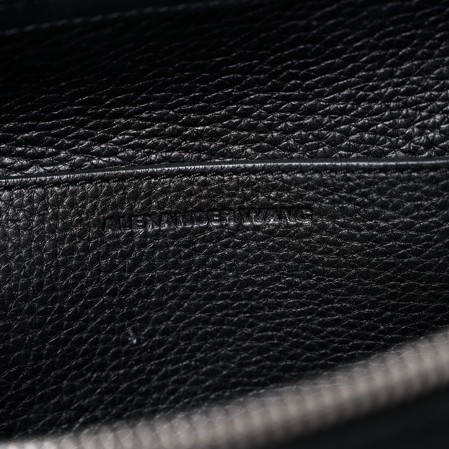 Pebbled Calfskin Mini Emile Black Silver Hardware