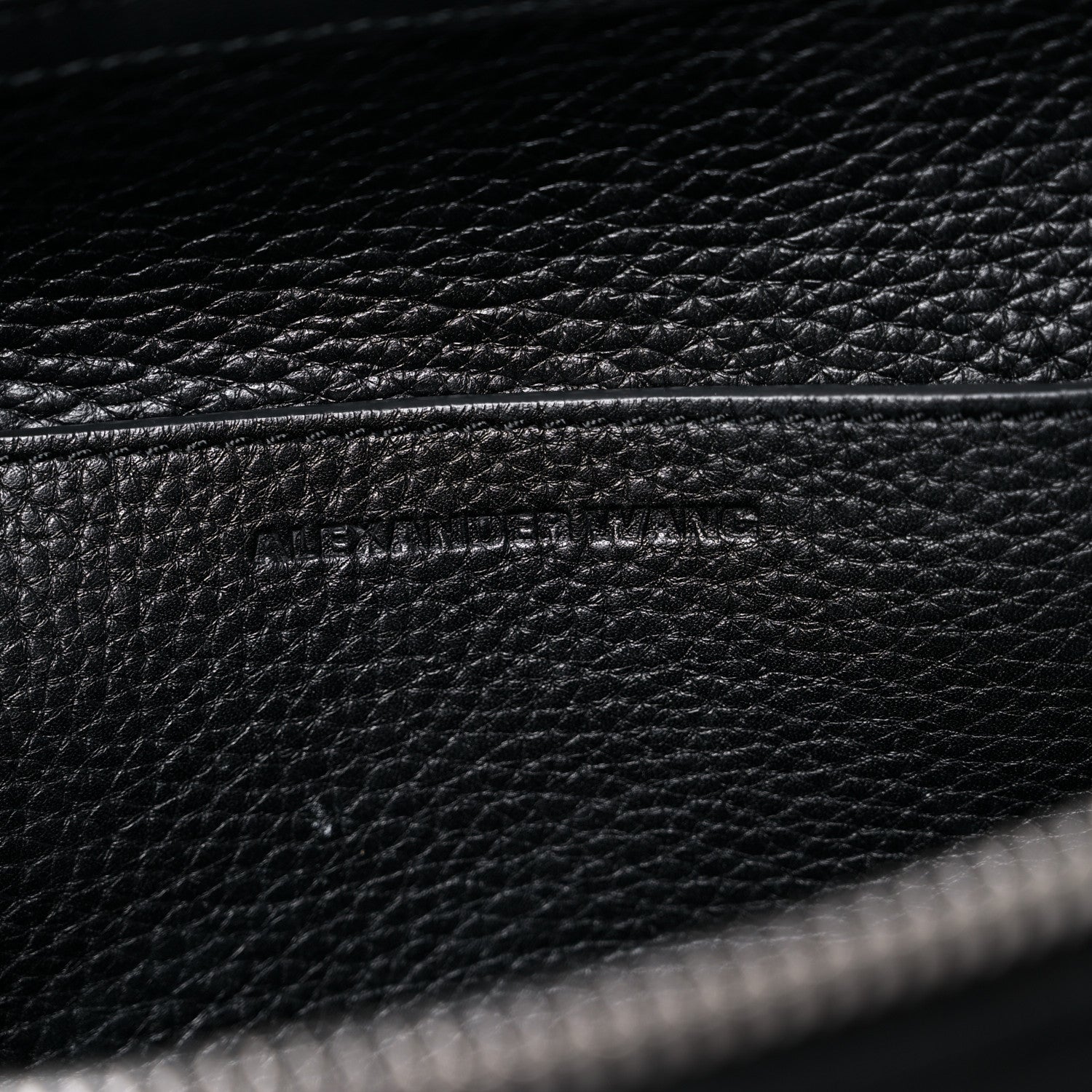 Alexander Wang Pebbled Calfskin Mini Emile Black Silver Hardware 6 of 12