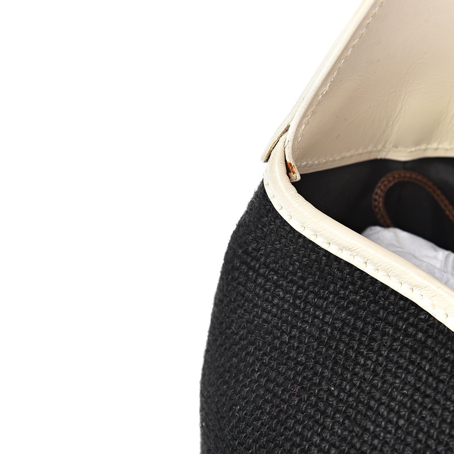 Gucci Canvas Calfskin Jackie O Hobo White Navy 15 of 15