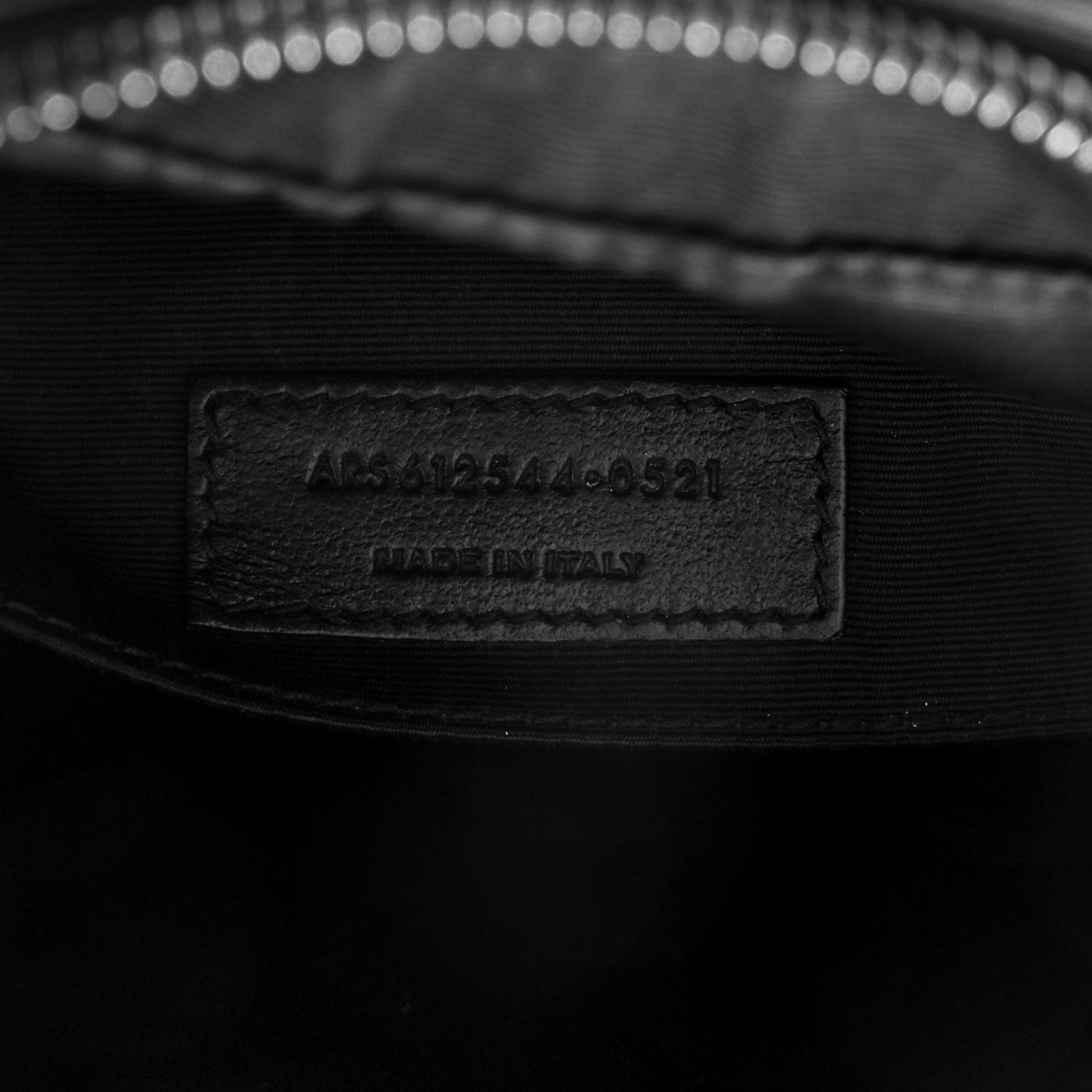 Calfskin Matelasse Monogram Monochrome Lou Camera Bag Black