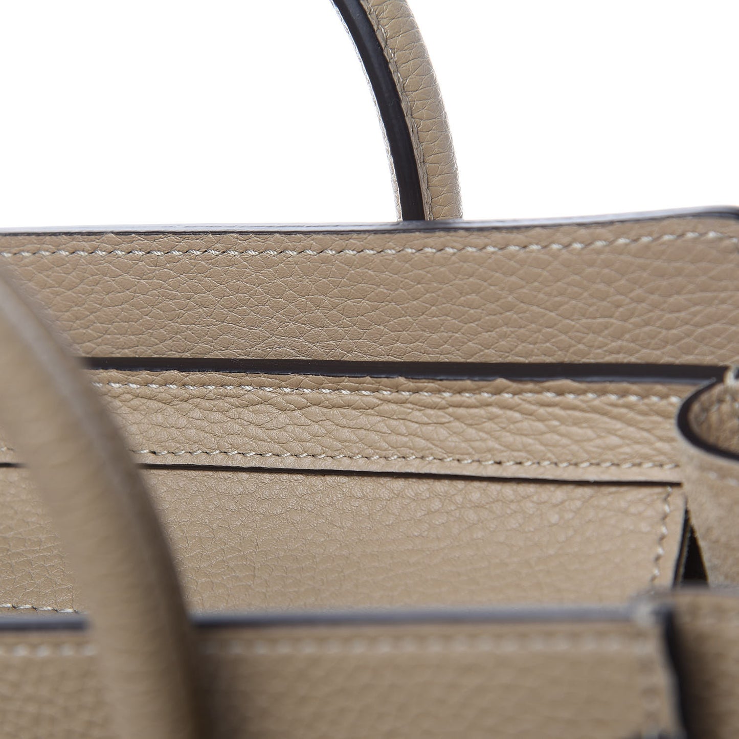 Drummed Calfskin Nano Luggage Dune