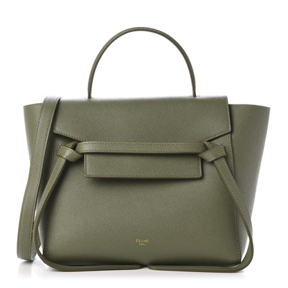 Celine Grained Calfskin Micro Belt Bag Army Green 1 of 10