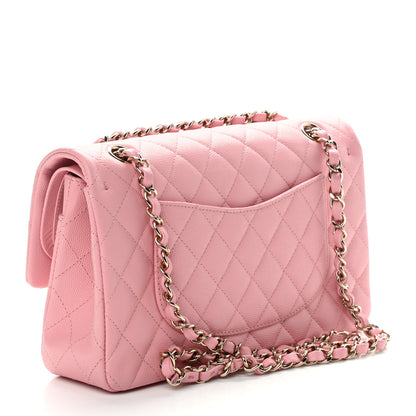 Chanel Caviar Quilted Medium Double Flap Pink 3 of 11