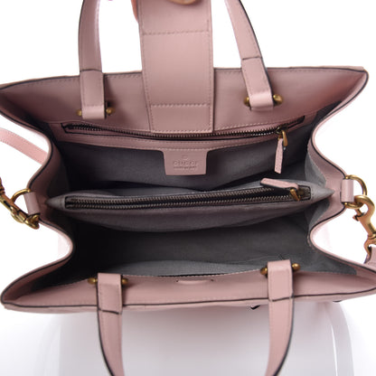 Gucci Calfskin Matelasse Small GG Marmont Tote Perfect Pink 7 of 9