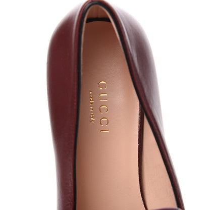 Gucci Malaga Kid Womens GG Marmont Loafers 36 Vintage Bordeaux 5 of 9