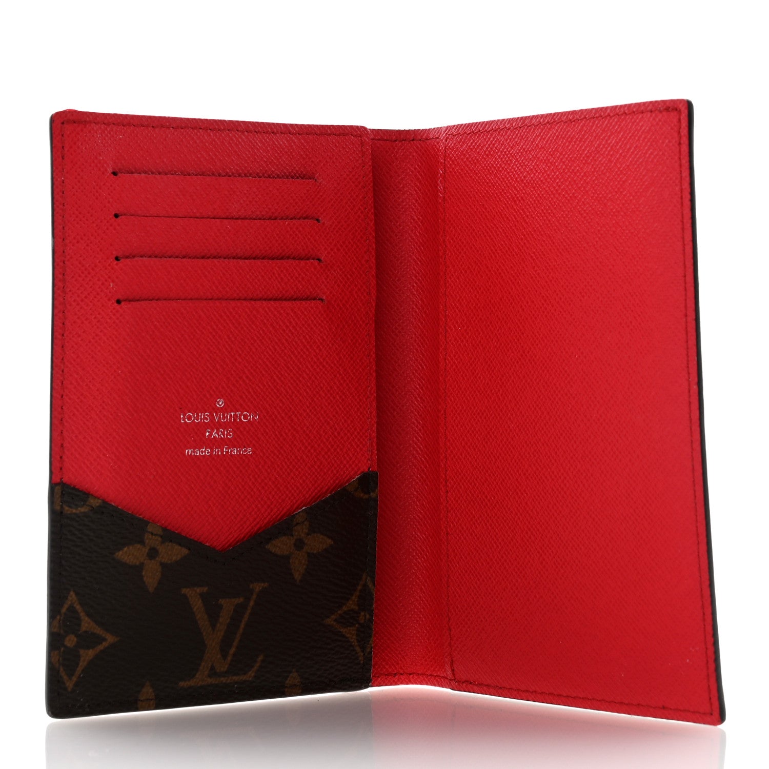 Louis Vuitton Monogram Macassar Passport Cover Sari Red 5 of 9