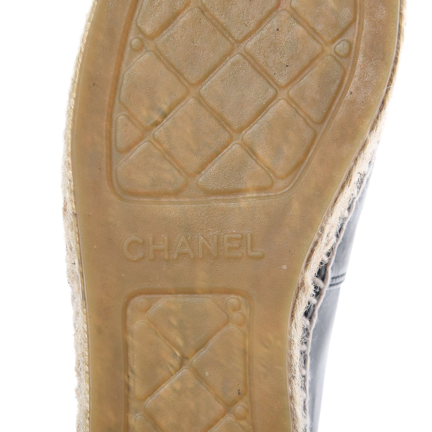 Lambskin CC Espadrilles 36 Black