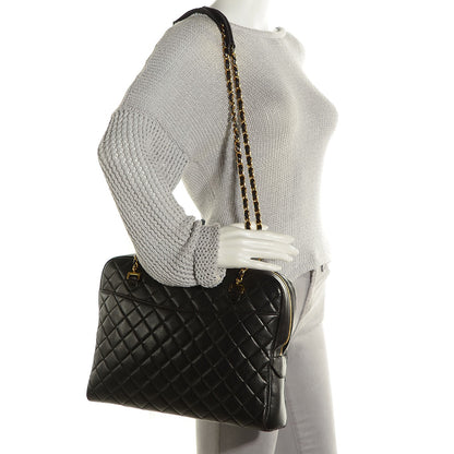 Chanel Lambskin Quilted Camera Case Black 2 of 8