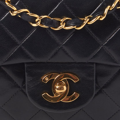 Chanel Lambskin Quilted Small Double Flap Black 7 of 9