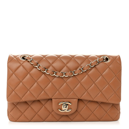 Chanel Lambskin Quilted Medium Double Flap Brown 1 of 10