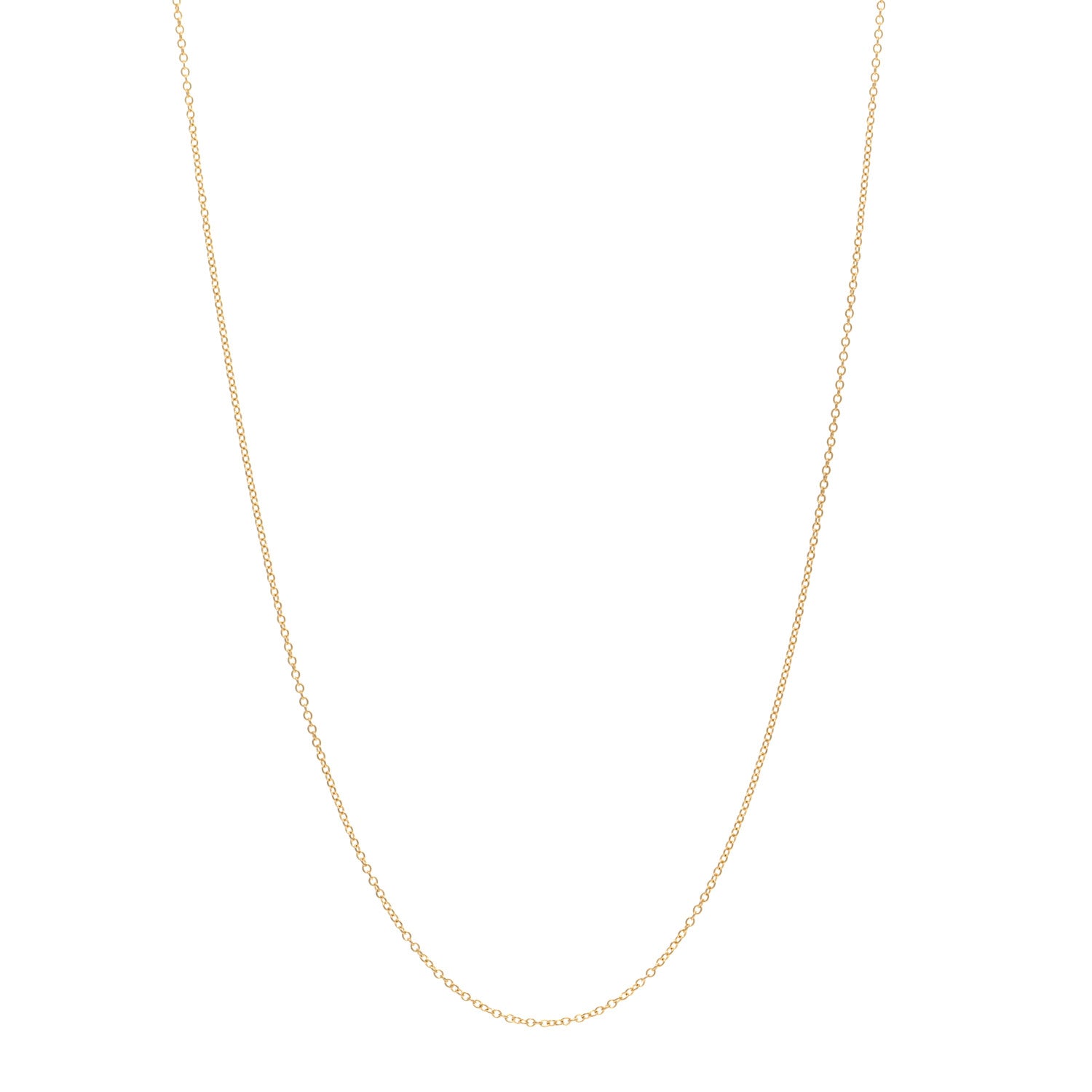 Tiffany 18K Yellow Gold Chain Necklace 16" 1 of 4