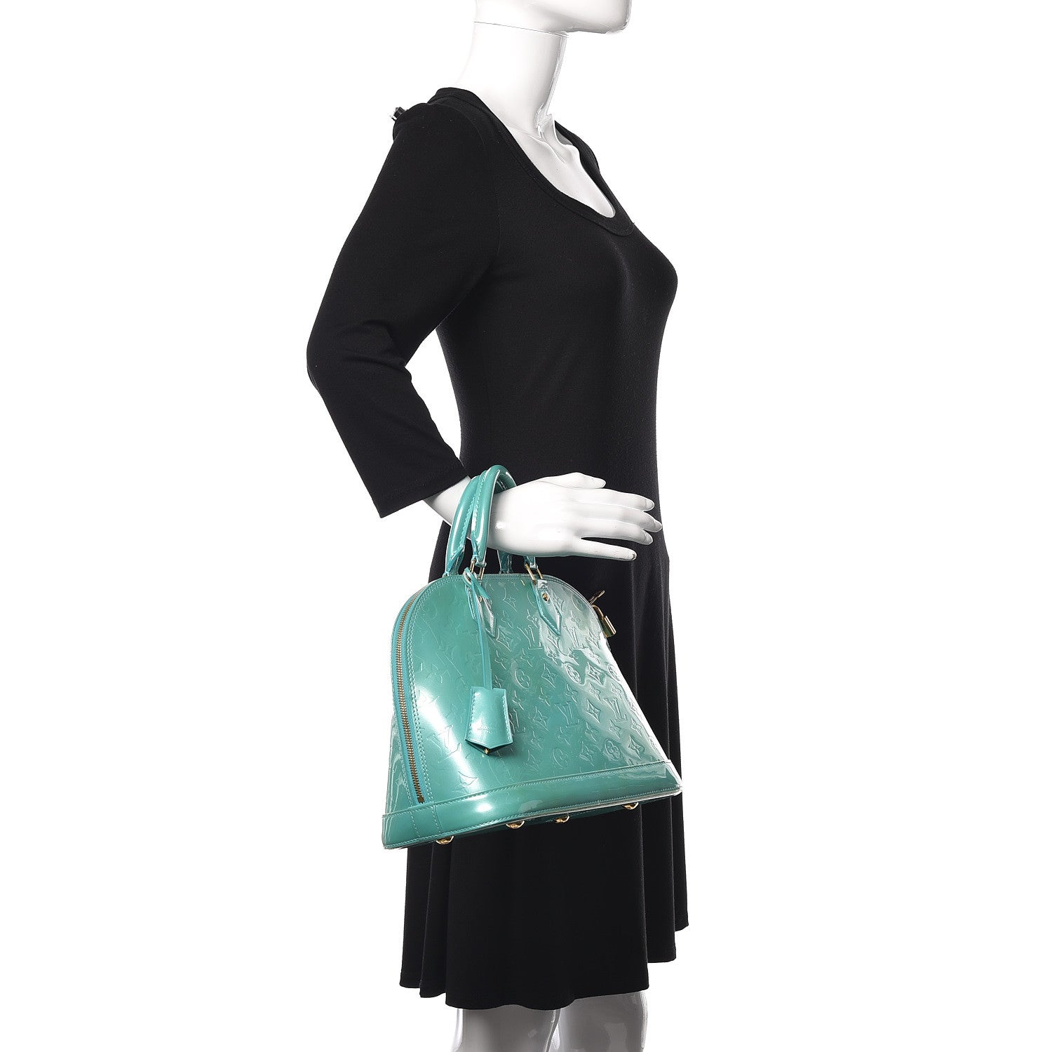 Louis Vuitton Vernis Alma PM Blue Lagon 2 of 10